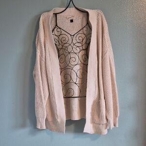 Cozy Cream Open-Front Sweater XL Universal Studio